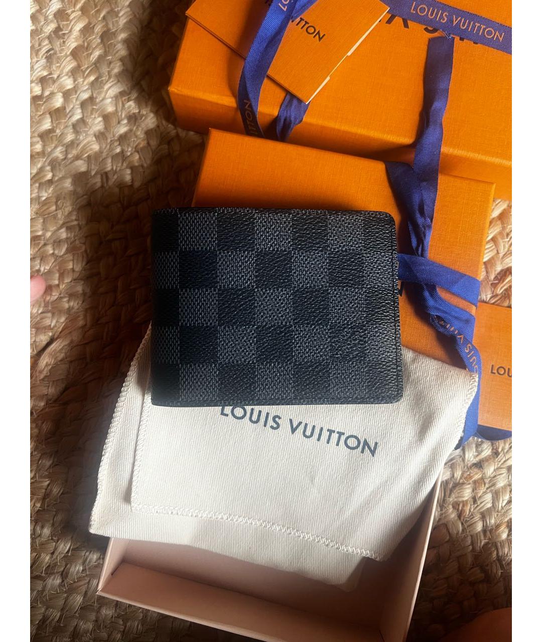 LOUIS VUITTON Черный кошелек, фото 6