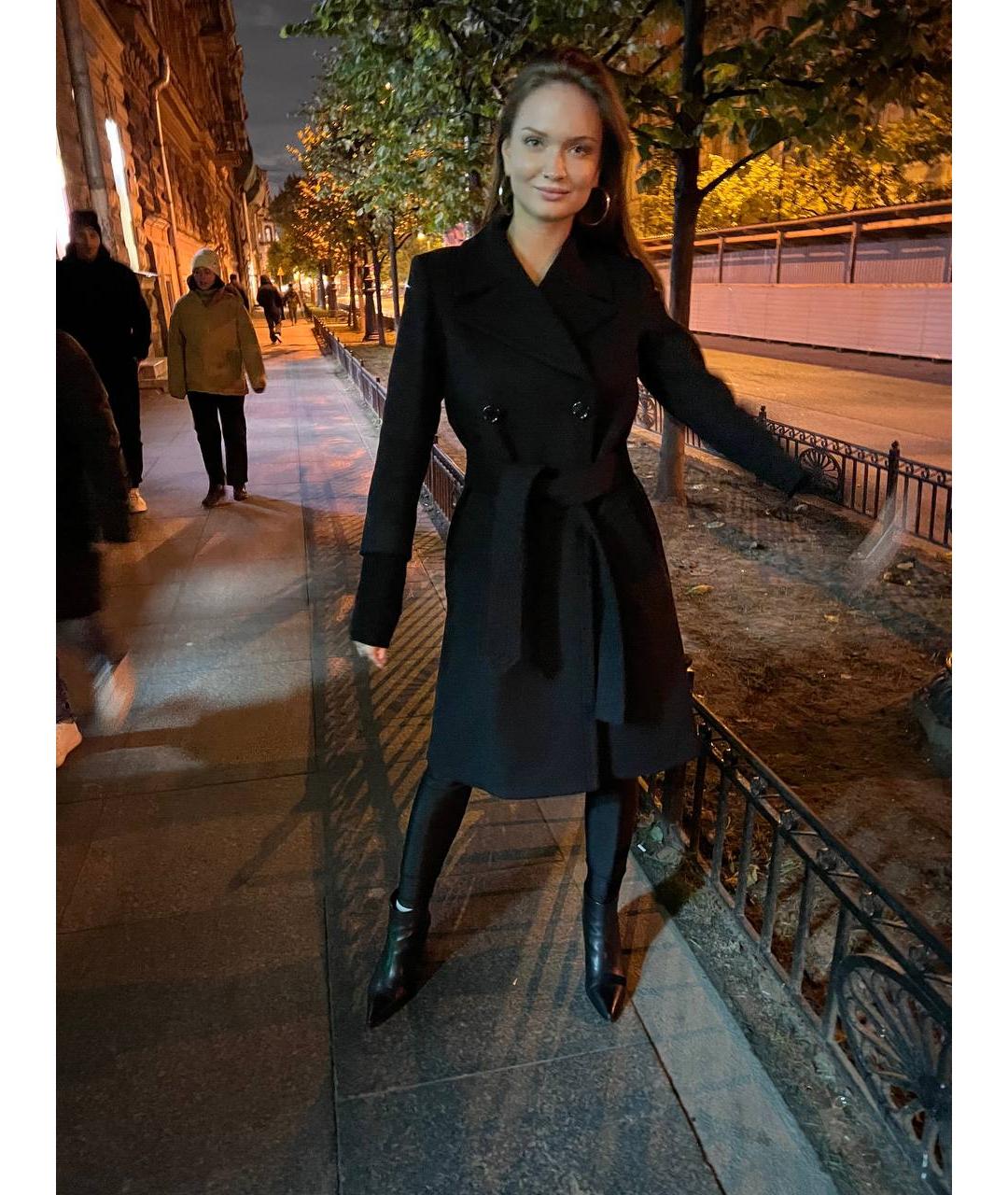SONIA RYKIEL Черное пальто, фото 5