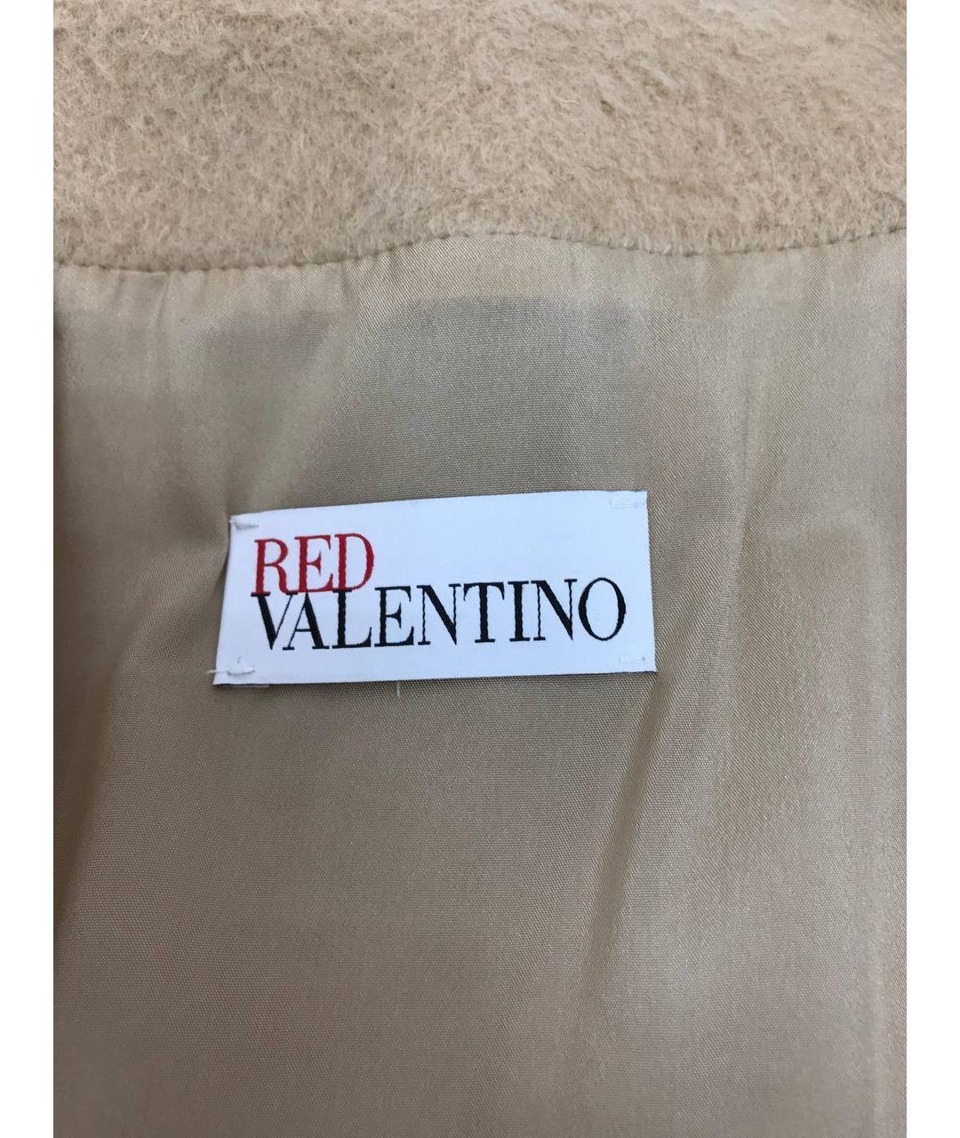 RED VALENTINO Бежевое пальто, фото 6