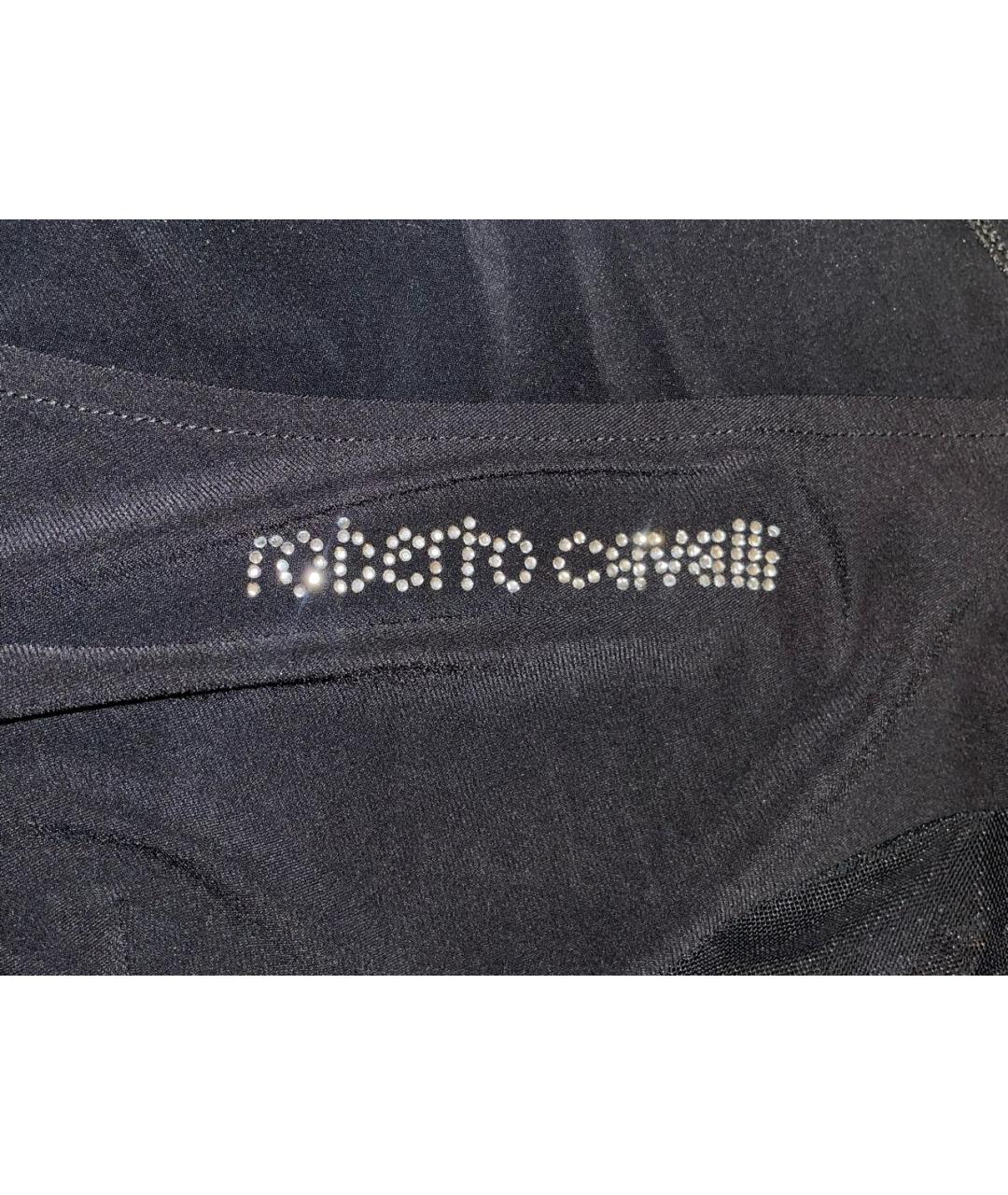 ROBERTO CAVALLI Черная вискозная блузы, фото 3
