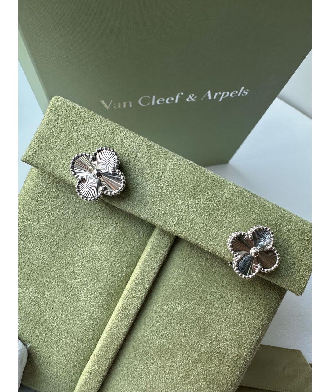 VAN CLEEF & ARPELS Серебряные серьги из белого золота, фото 3