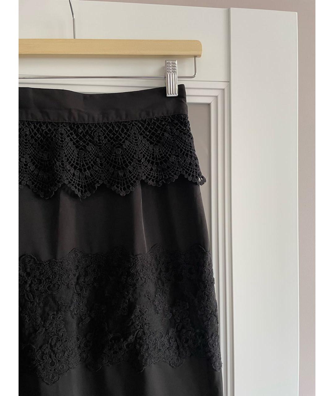 ALAIA Черная кружевная юбка миди, фото 3