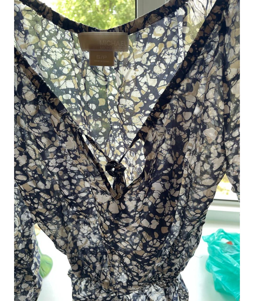 MICHAEL KORS Мульти шелковая блузы, фото 3