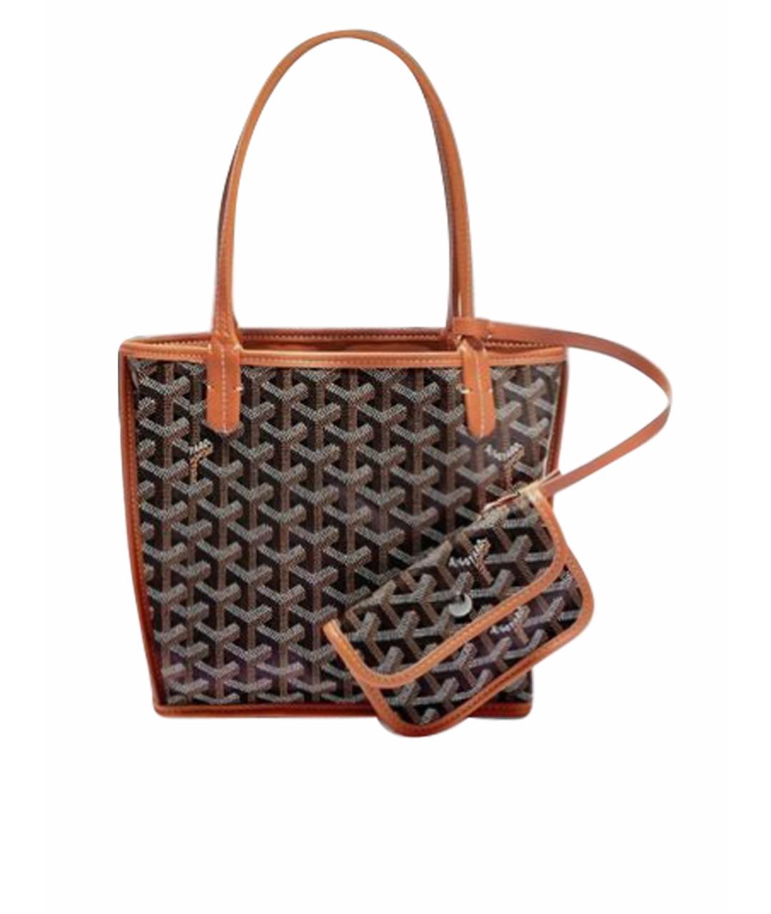 GOYARD Черная сумка тоут из искусственной кожи, фото 1