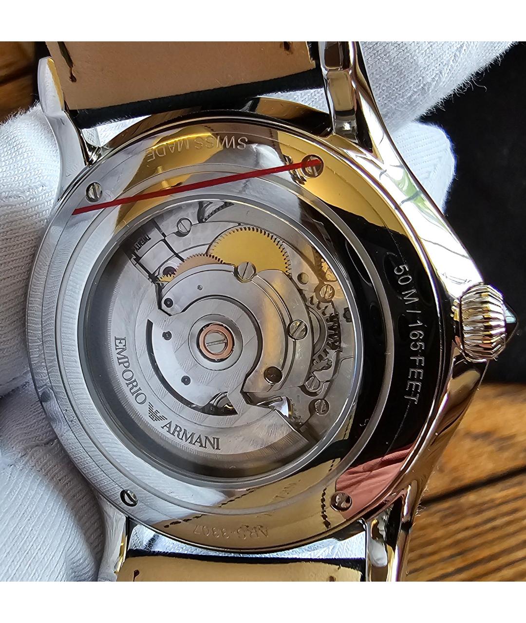EMPORIO ARMANI Серебряные стальные часы, фото 2