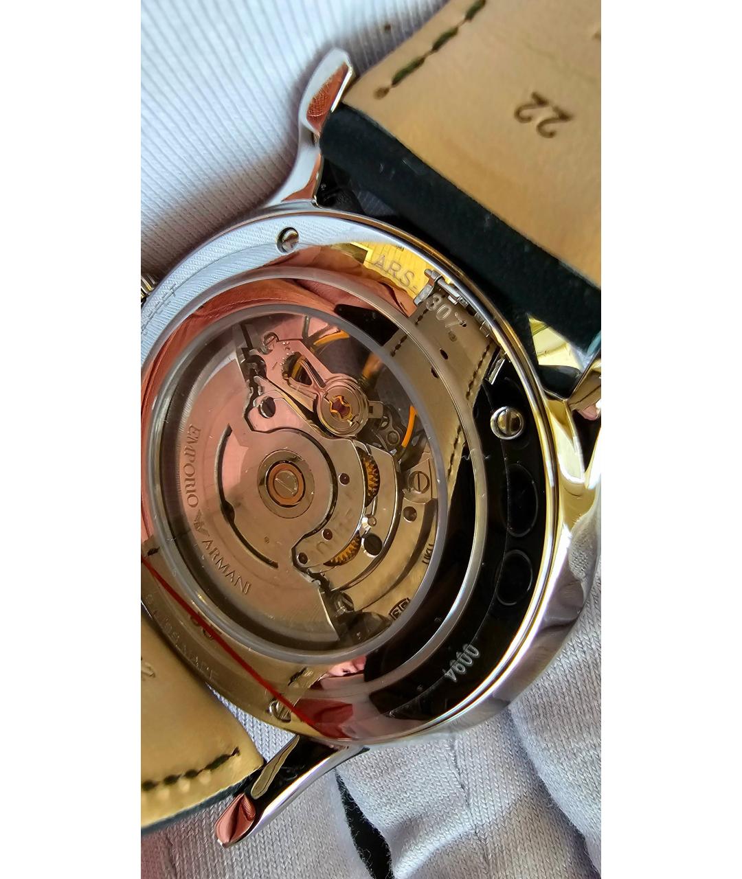 EMPORIO ARMANI Серебряные стальные часы, фото 3