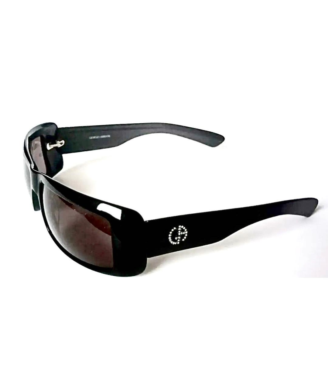 GIORGIO ARMANI Черные пластиковые солнцезащитные очки, фото 4
