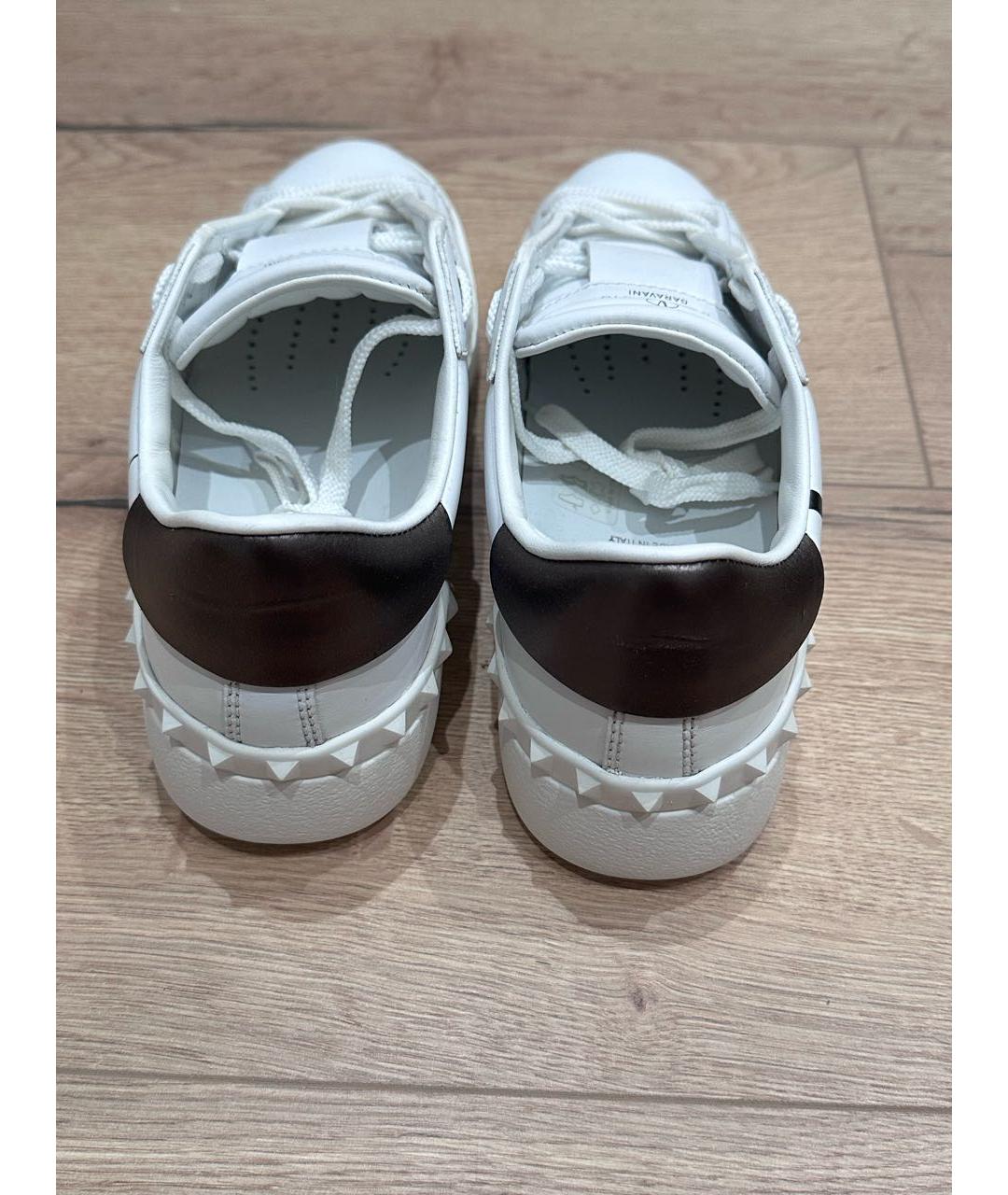 VALENTINO Белые кожаные кеды, фото 4