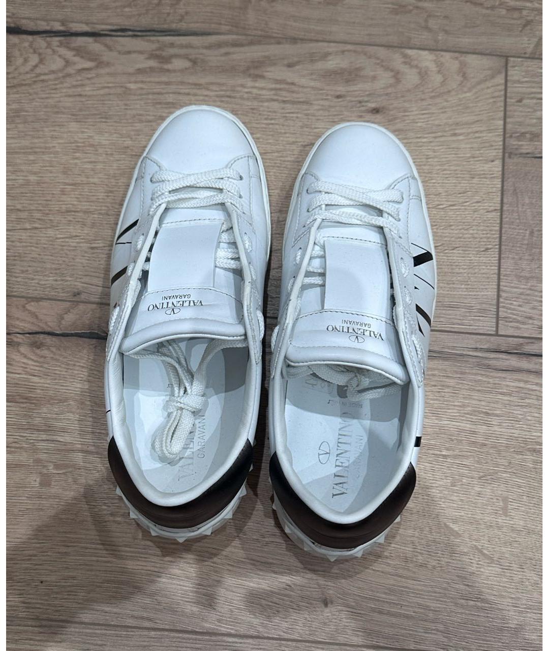 VALENTINO Белые кожаные кеды, фото 3