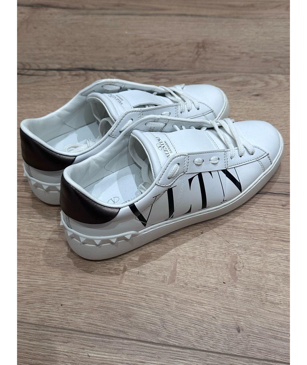 VALENTINO Белые кожаные кеды, фото 5