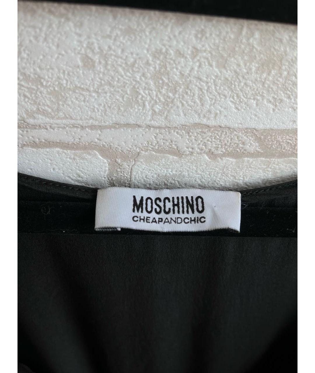 MOSCHINO Черное шерстяное вечернее платье, фото 4