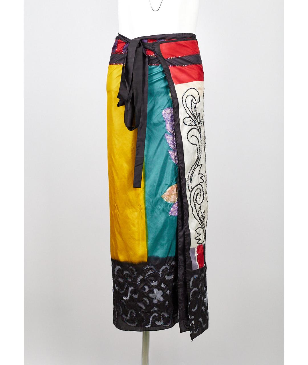 ETRO Мульти шелковая юбка макси, фото 5