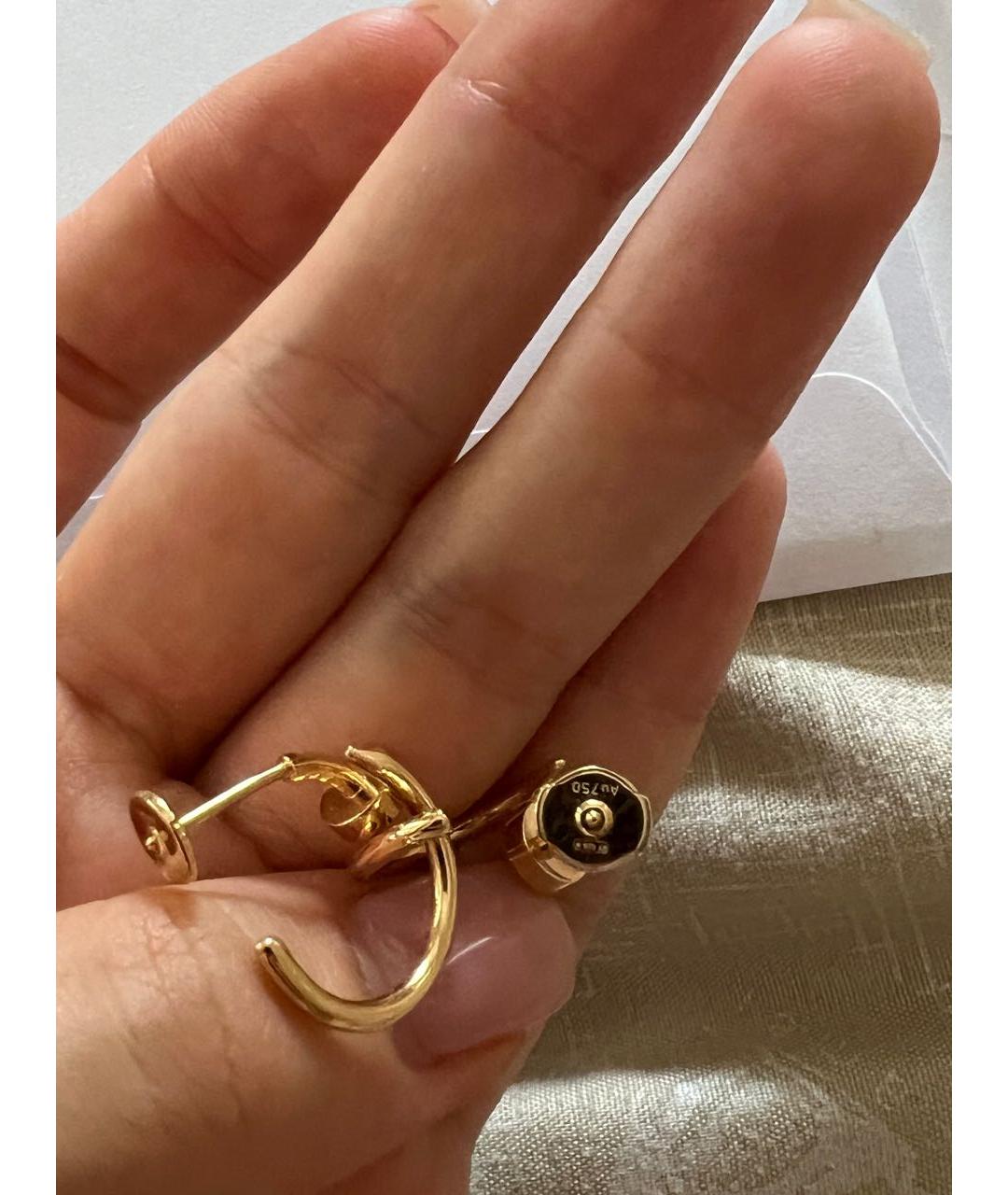CARTIER Желтые серьги из желтого золота, фото 2