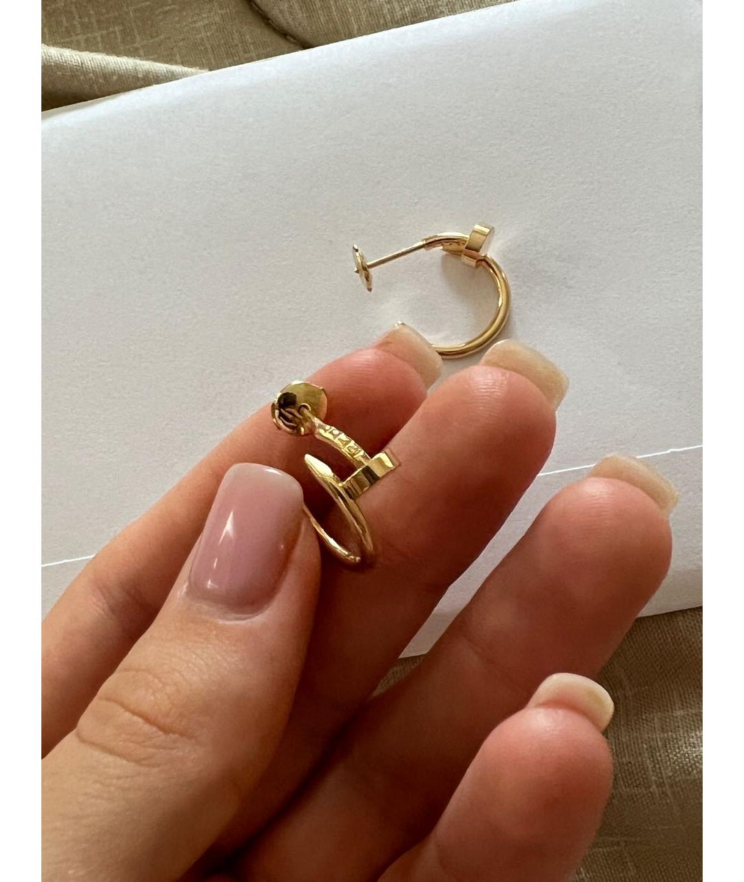 CARTIER Желтые серьги из желтого золота, фото 5