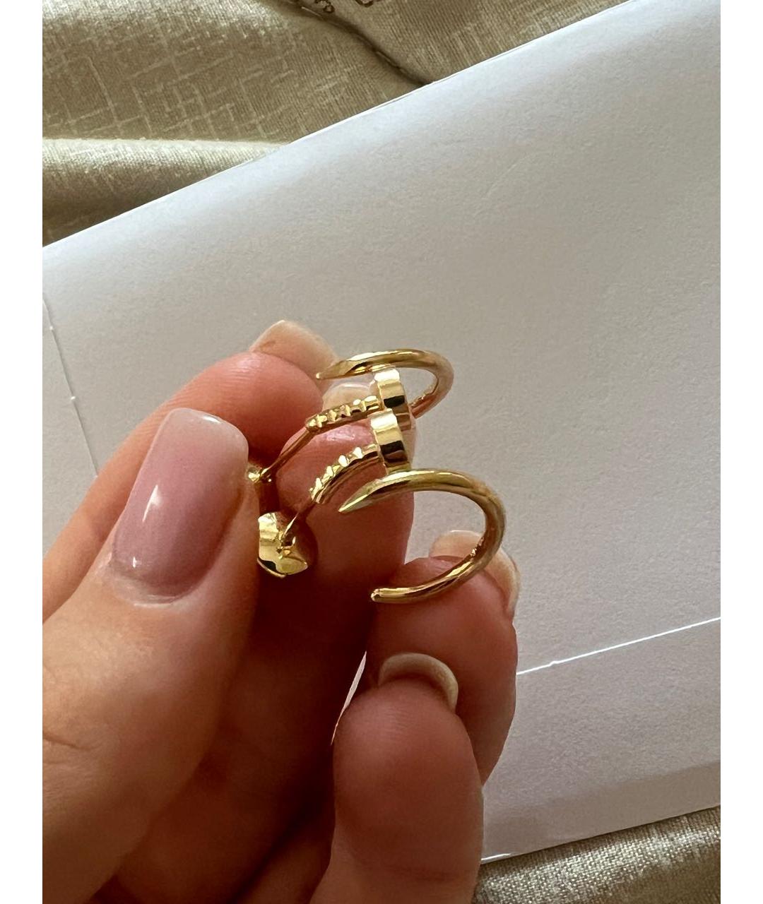 CARTIER Желтые серьги из желтого золота, фото 3