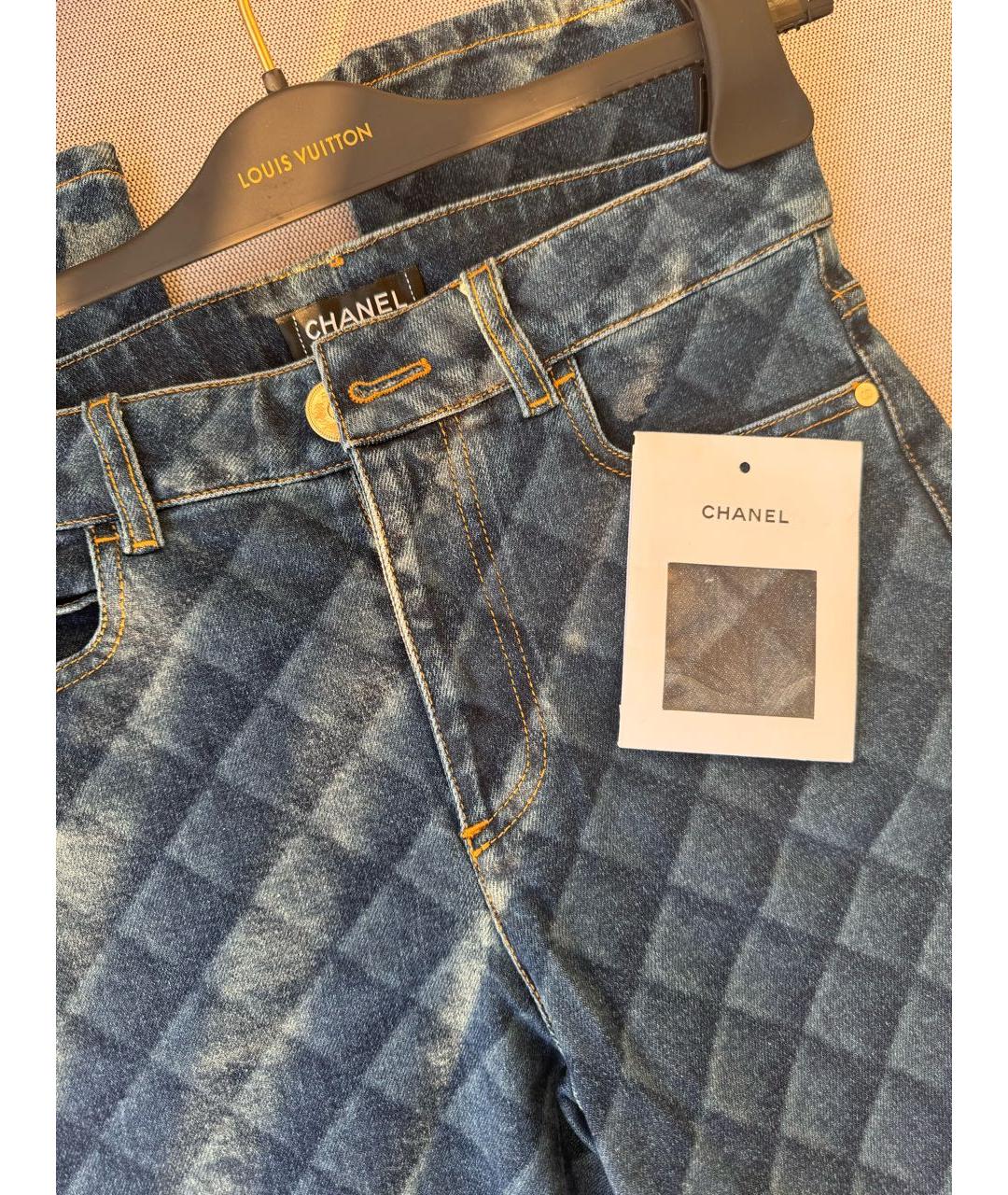 CHANEL Синие джинсы слим, фото 4