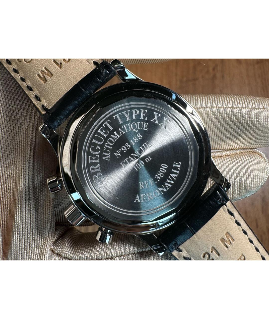 Breguet Черные металлические часы, фото 5