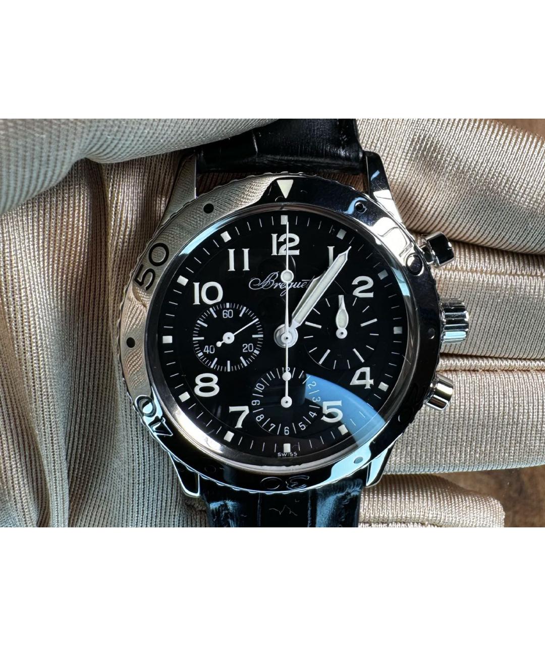 Breguet Черные металлические часы, фото 2