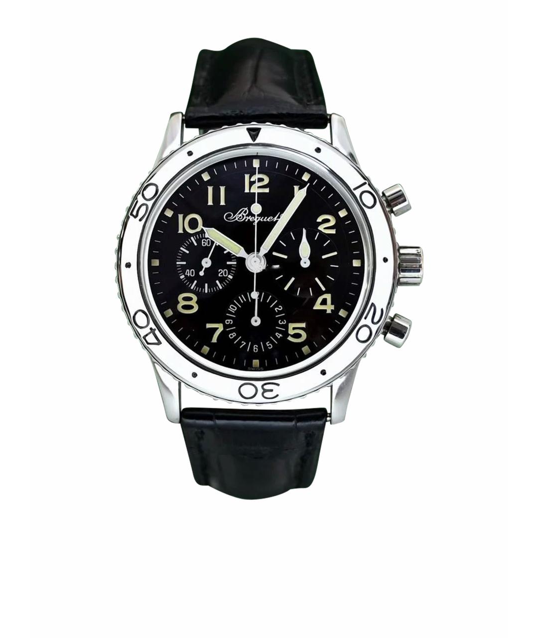 Breguet Черные металлические часы, фото 1