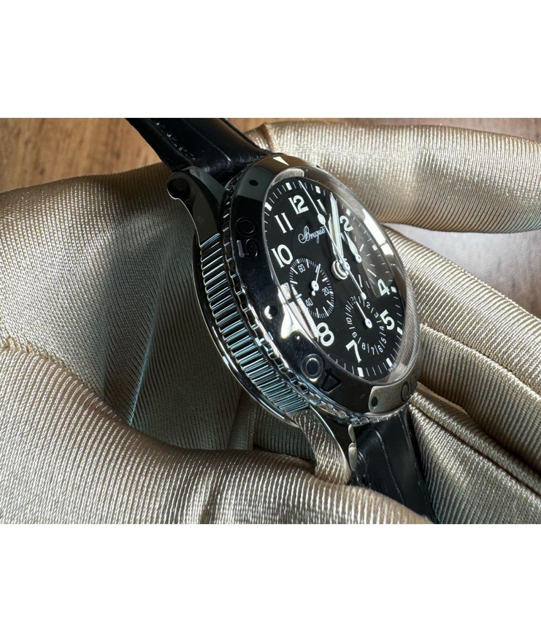 Breguet Черные металлические часы, фото 7