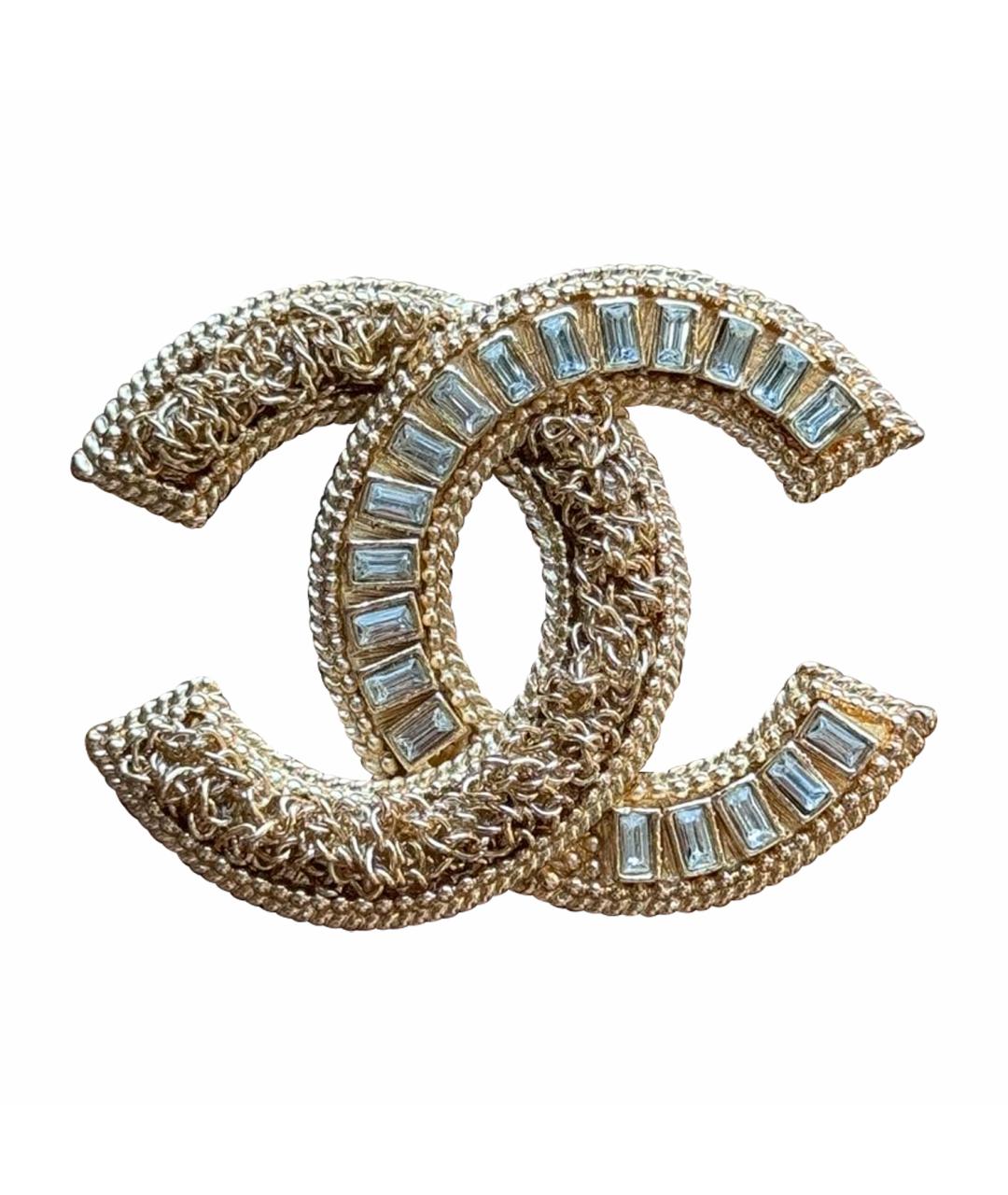 CHANEL Золотая брошь из желтого золота, фото 1