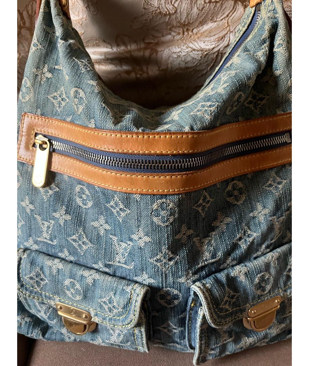 LOUIS VUITTON Голубая сумка через плечо, фото 2