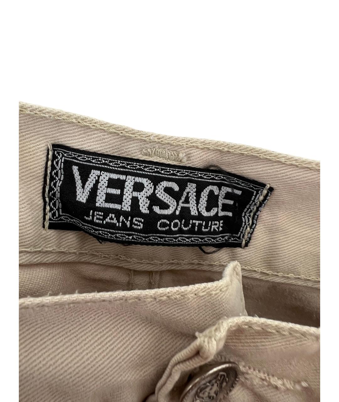 VERSACE JEANS COUTURE Бежевые хлопковые шорты, фото 6