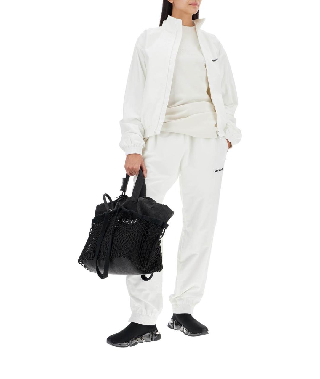 BALENCIAGA Белые хлопковые прямые брюки, фото 3