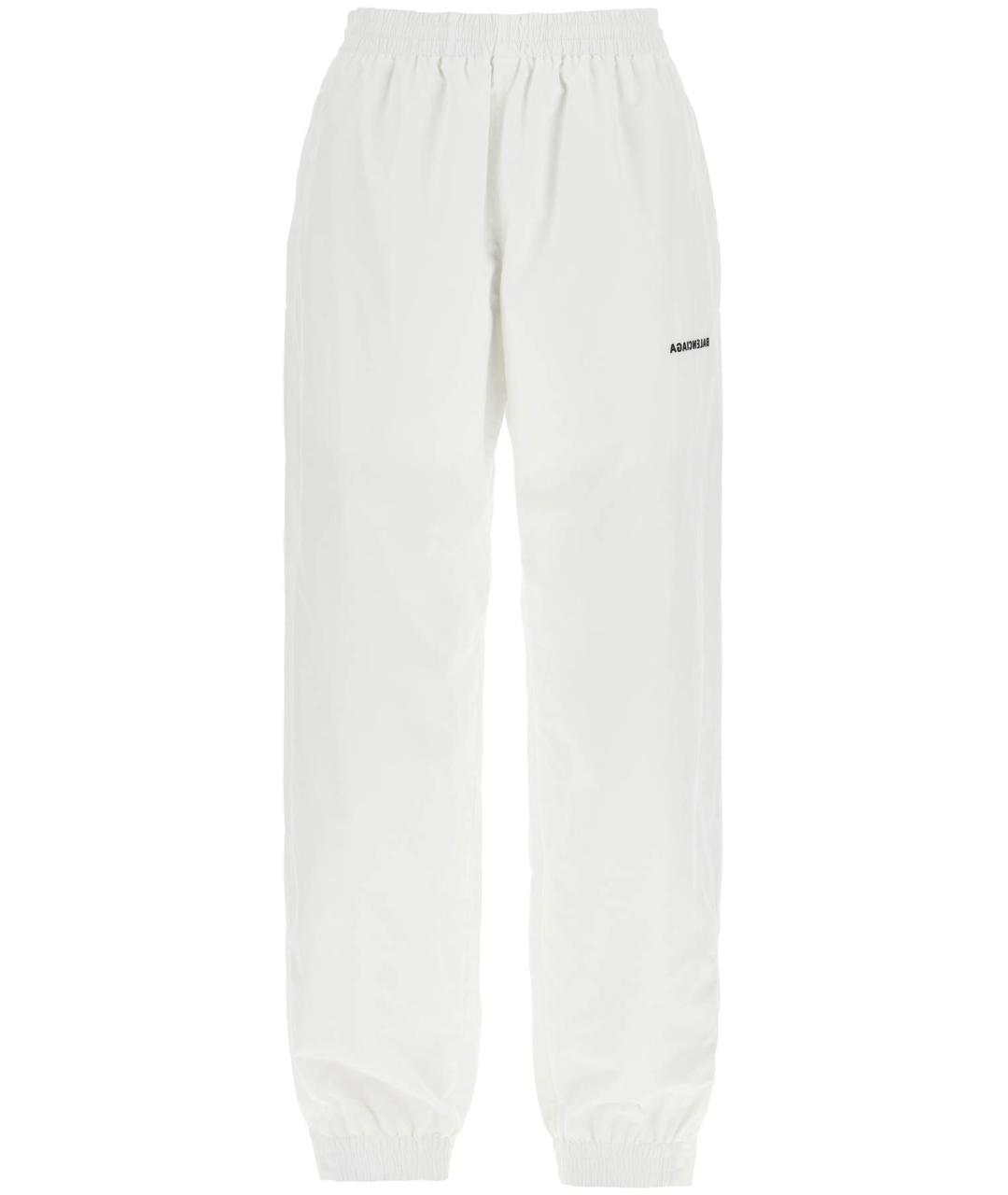 BALENCIAGA Белые хлопковые прямые брюки, фото 2