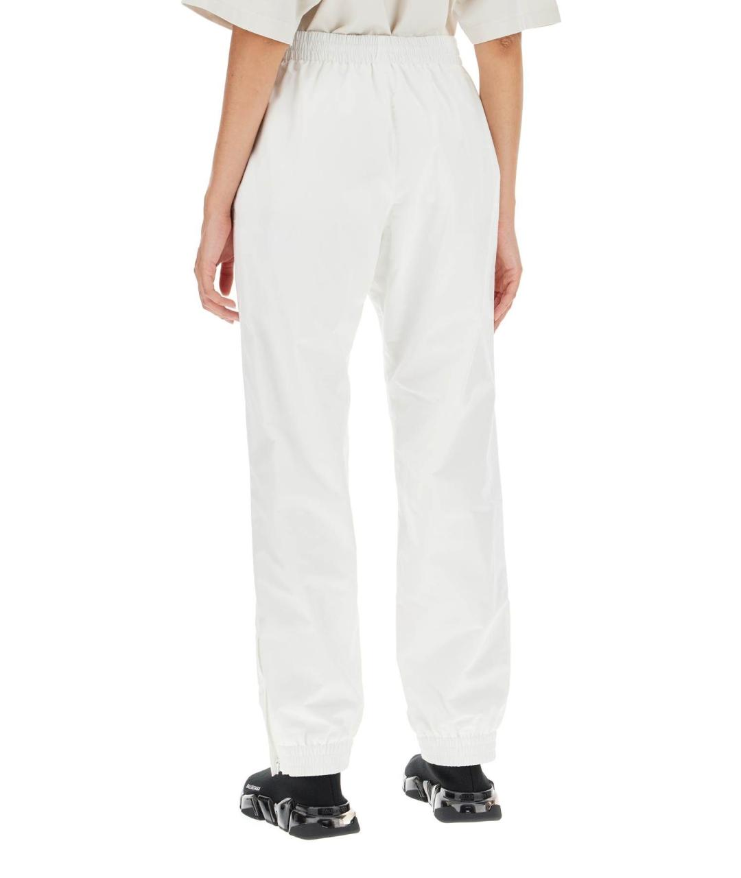 BALENCIAGA Белые хлопковые прямые брюки, фото 5