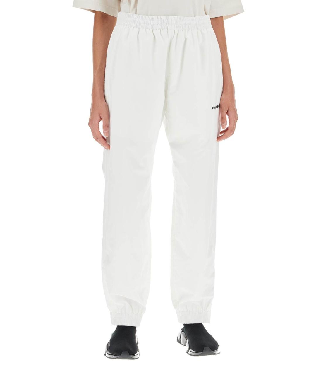 BALENCIAGA Белые хлопковые прямые брюки, фото 4