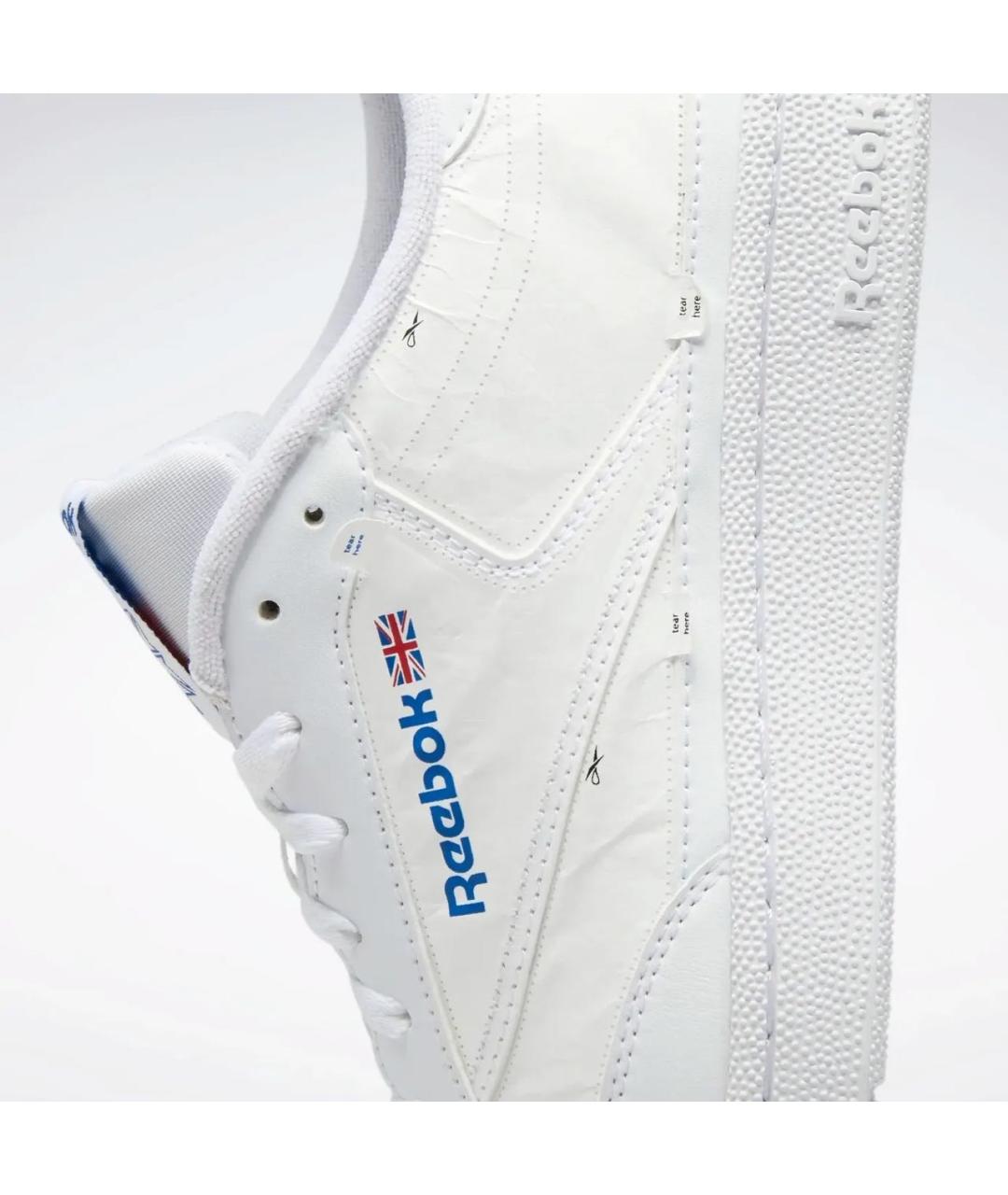 REEBOK Белые кожаные кроссовки, фото 5