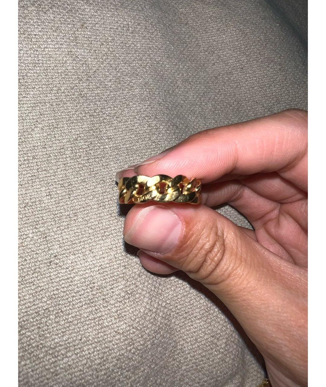 CHRISTIAN DIOR Золотое металлическое кольцо, фото 4