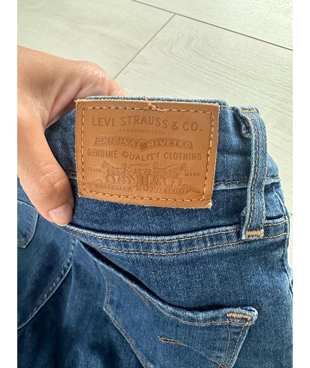 LEVI'S Синие прямые джинсы, фото 6