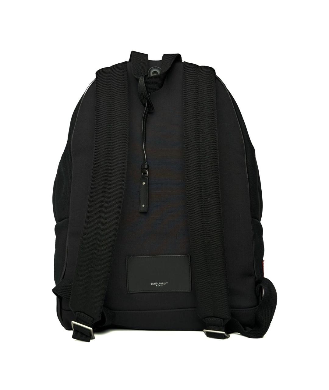 SAINT LAURENT Черный тканевый рюкзак, фото 2