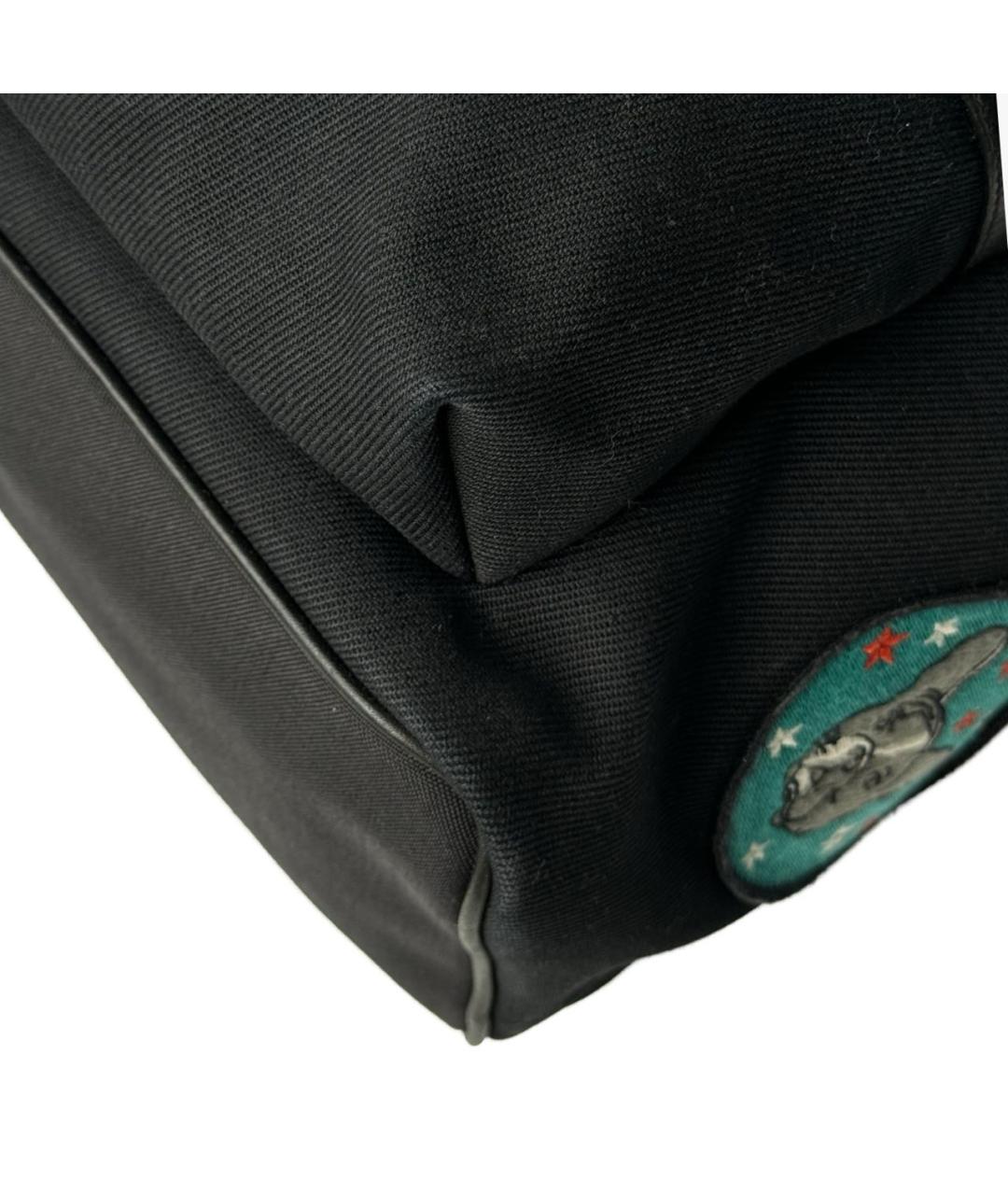 SAINT LAURENT Черный тканевый рюкзак, фото 7