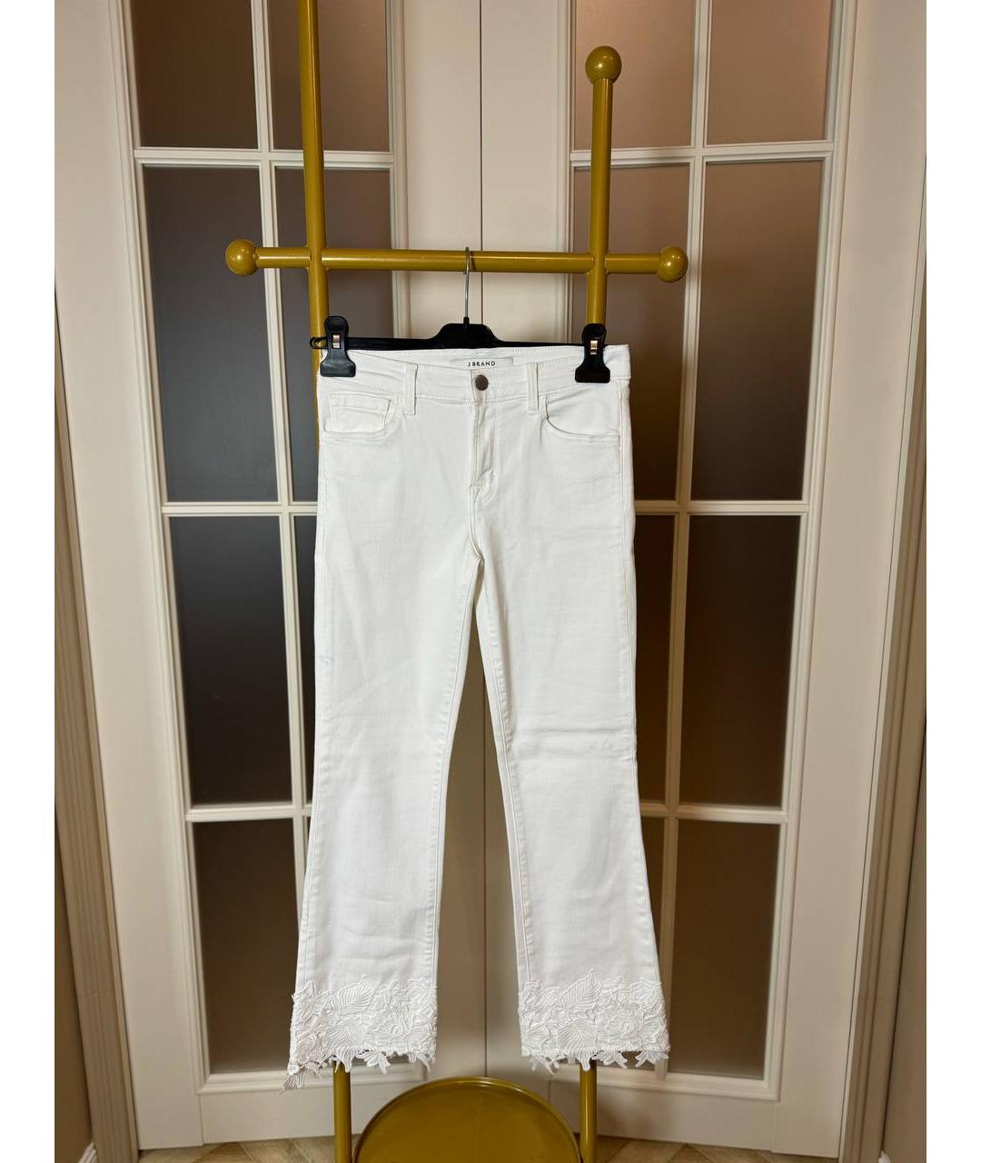 JBRAND Белые джинсы клеш, фото 8