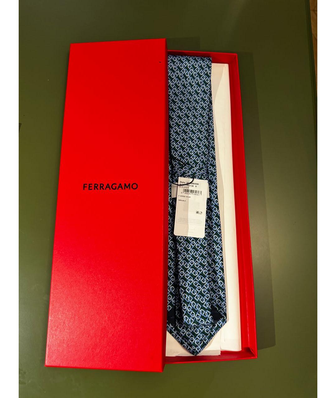 SALVATORE FERRAGAMO Мульти шелковый галстук, фото 3