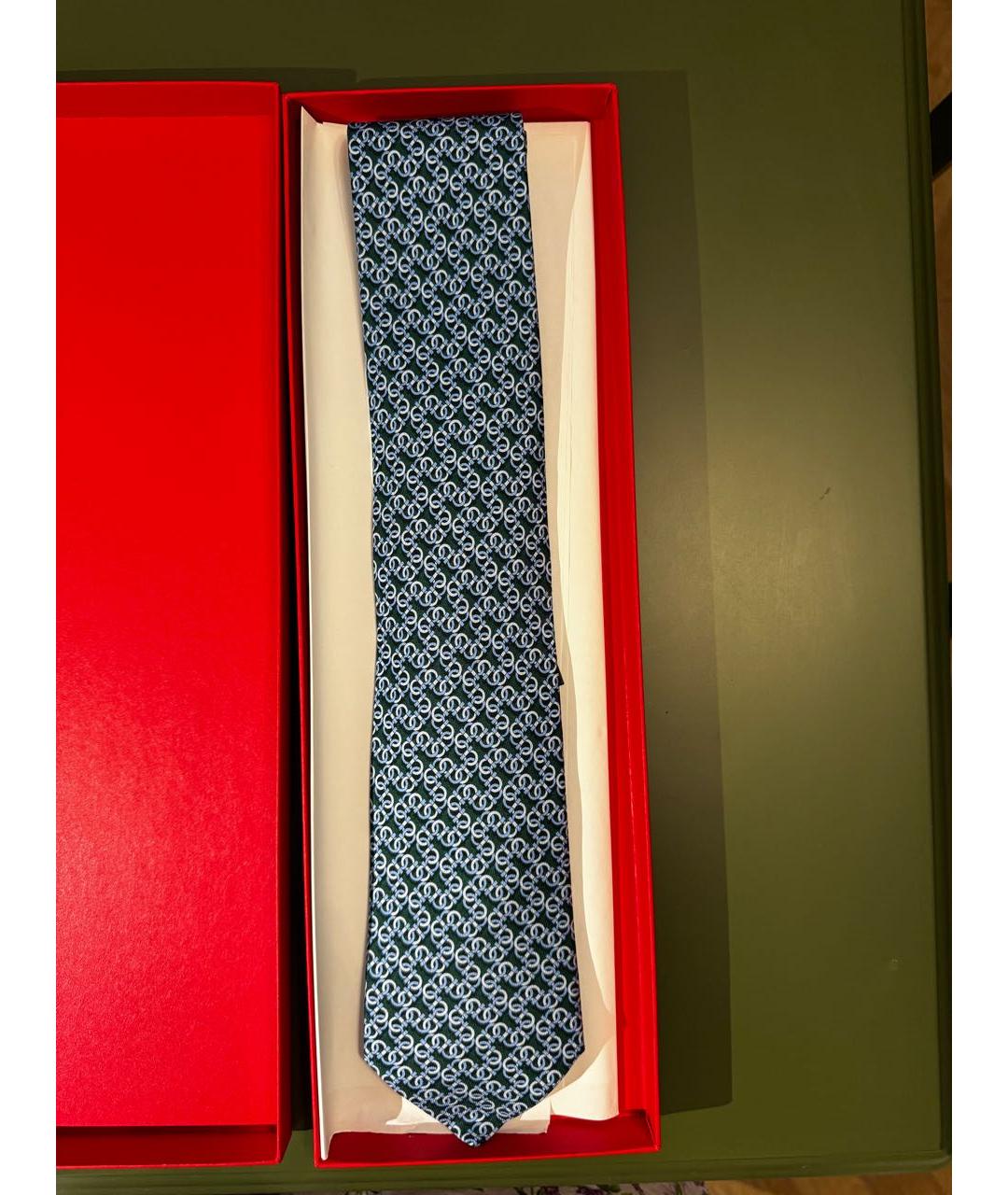 SALVATORE FERRAGAMO Мульти шелковый галстук, фото 5