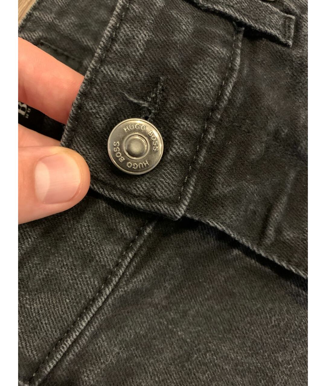 HUGO BOSS Антрацитовые хлопко-эластановые джинсы скинни, фото 6