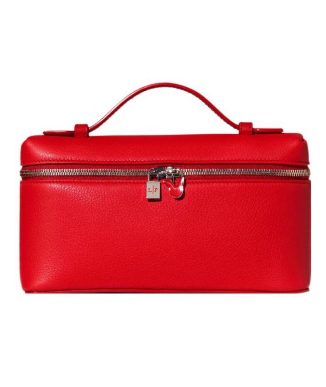 LORO PIANA Красная сумка с короткими ручками, фото 1