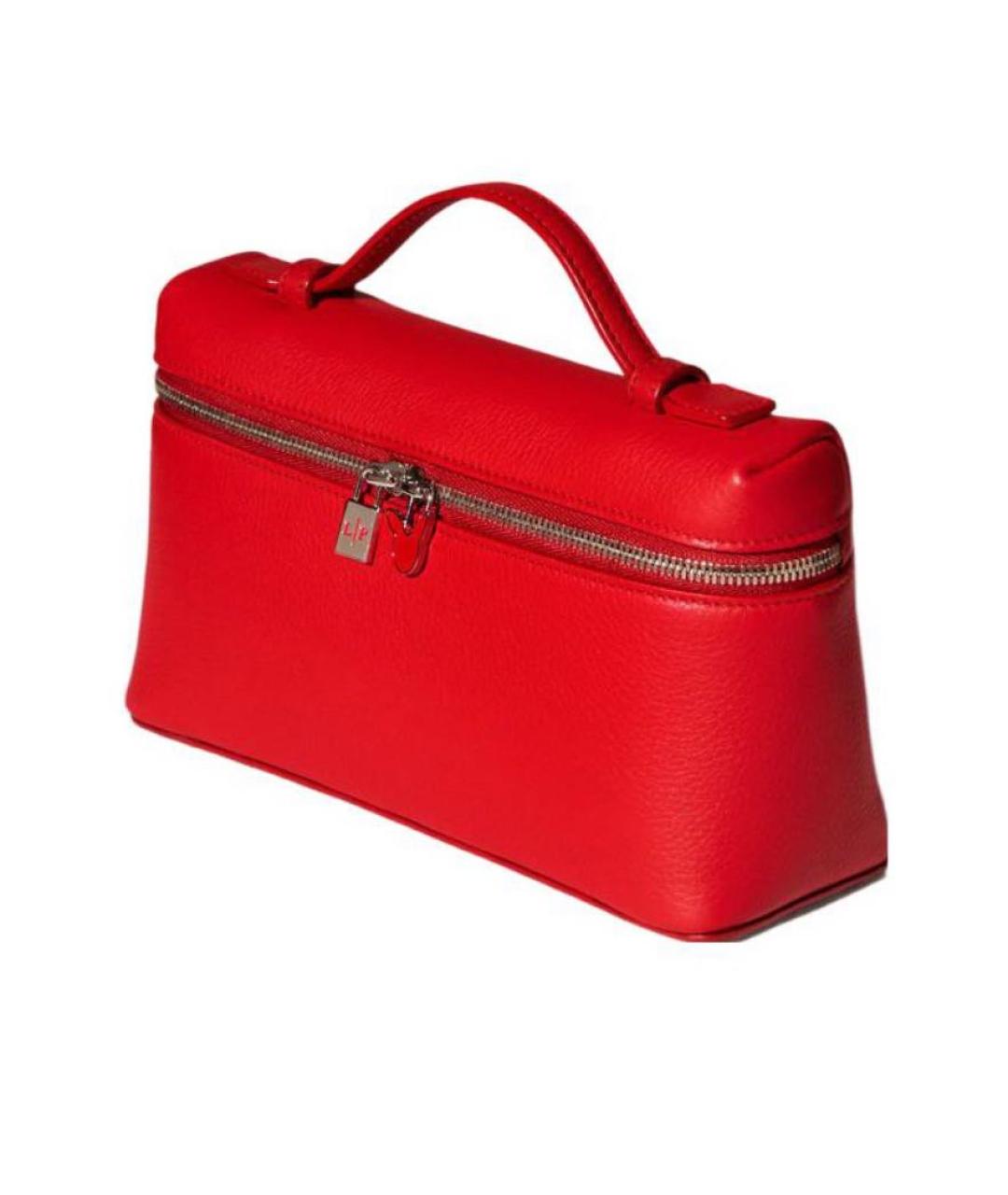 LORO PIANA Красная сумка с короткими ручками, фото 2
