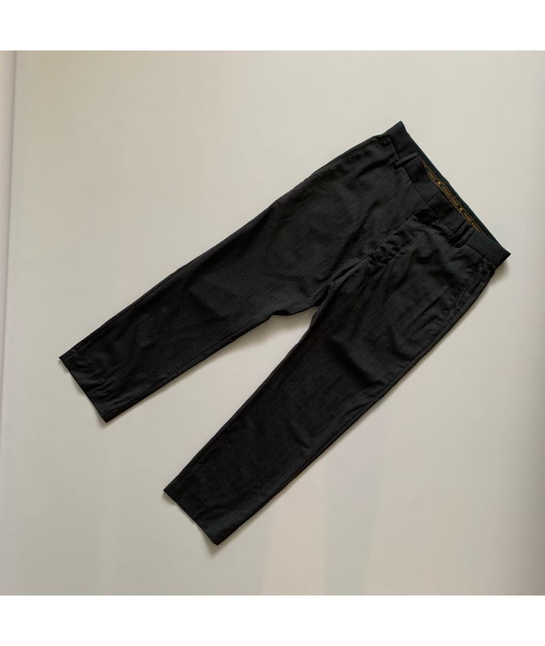 VIVIENNE WESTWOOD Серые шерстяные классические брюки, фото 5
