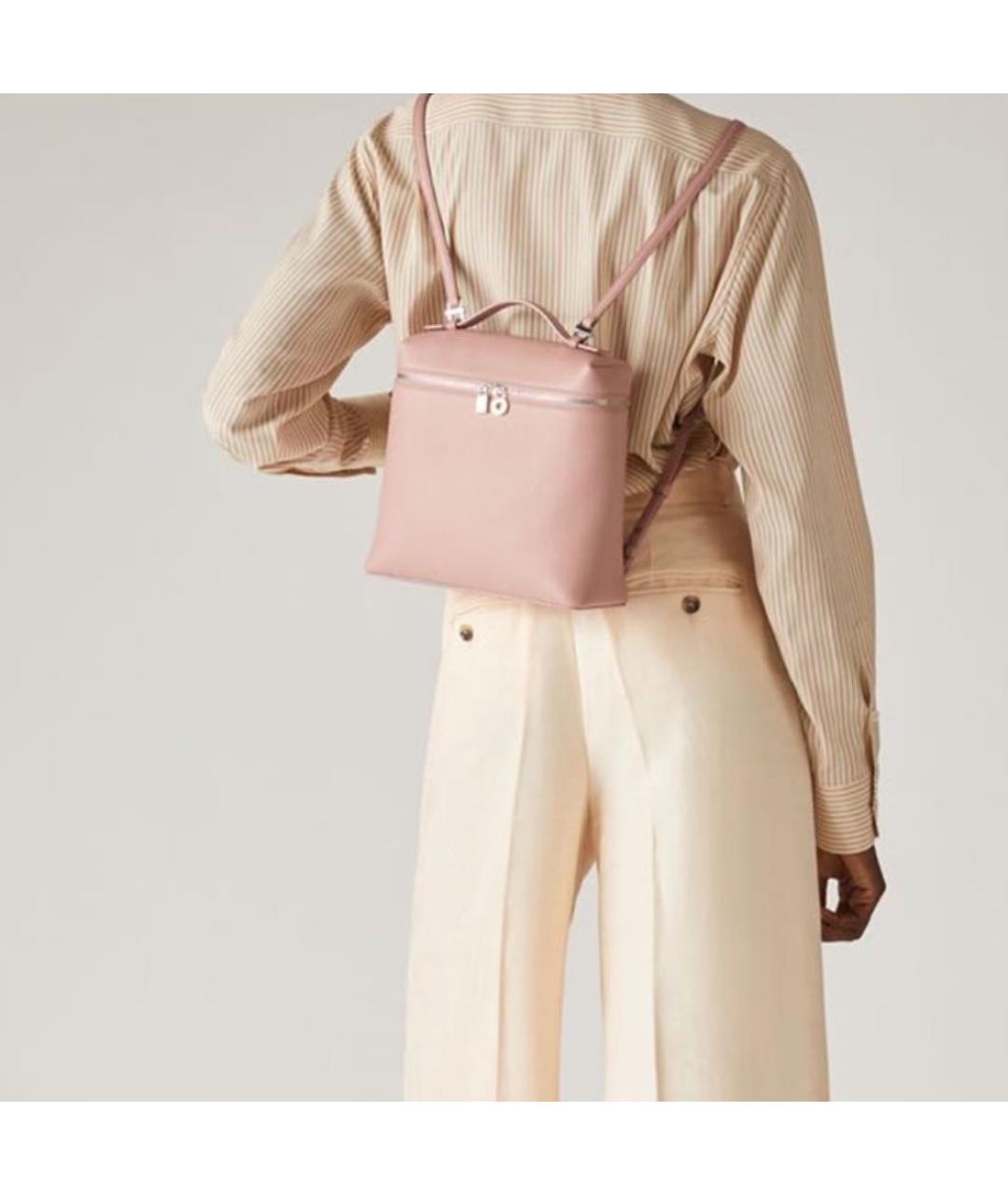 LORO PIANA Розовый рюкзак, фото 5