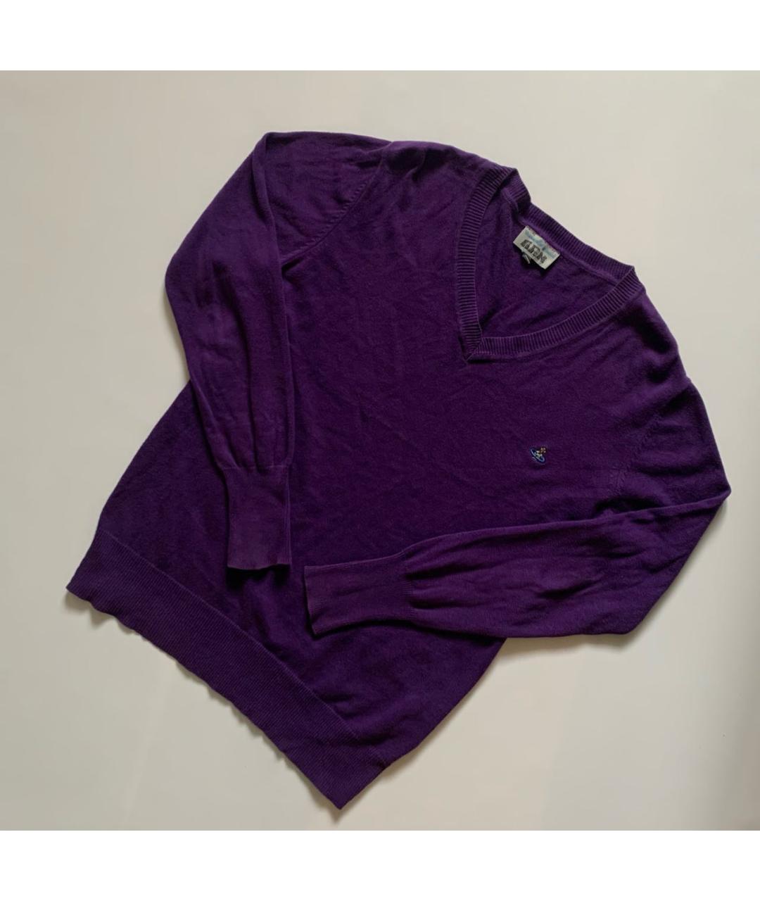 VIVIENNE WESTWOOD Фиолетовый хлопковый джемпер / свитер, фото 4