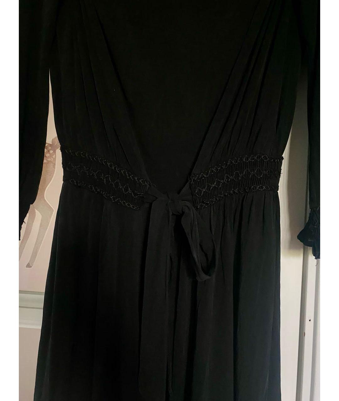 MAX MARA Черное вискозное повседневное платье, фото 3