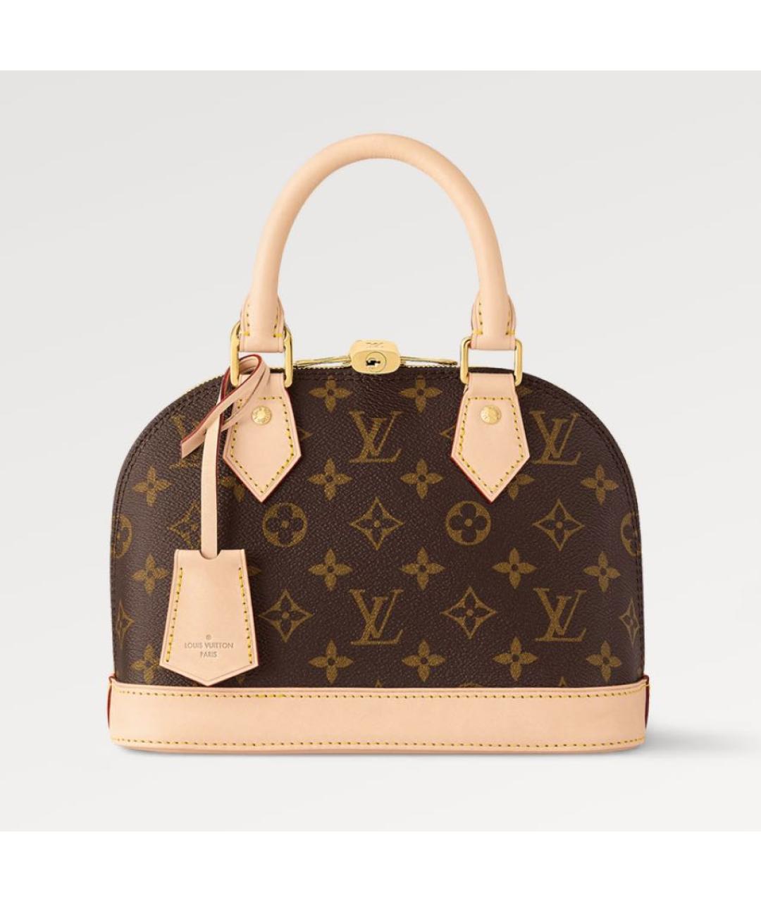 LOUIS VUITTON Коричневая сумка с короткими ручками, фото 9