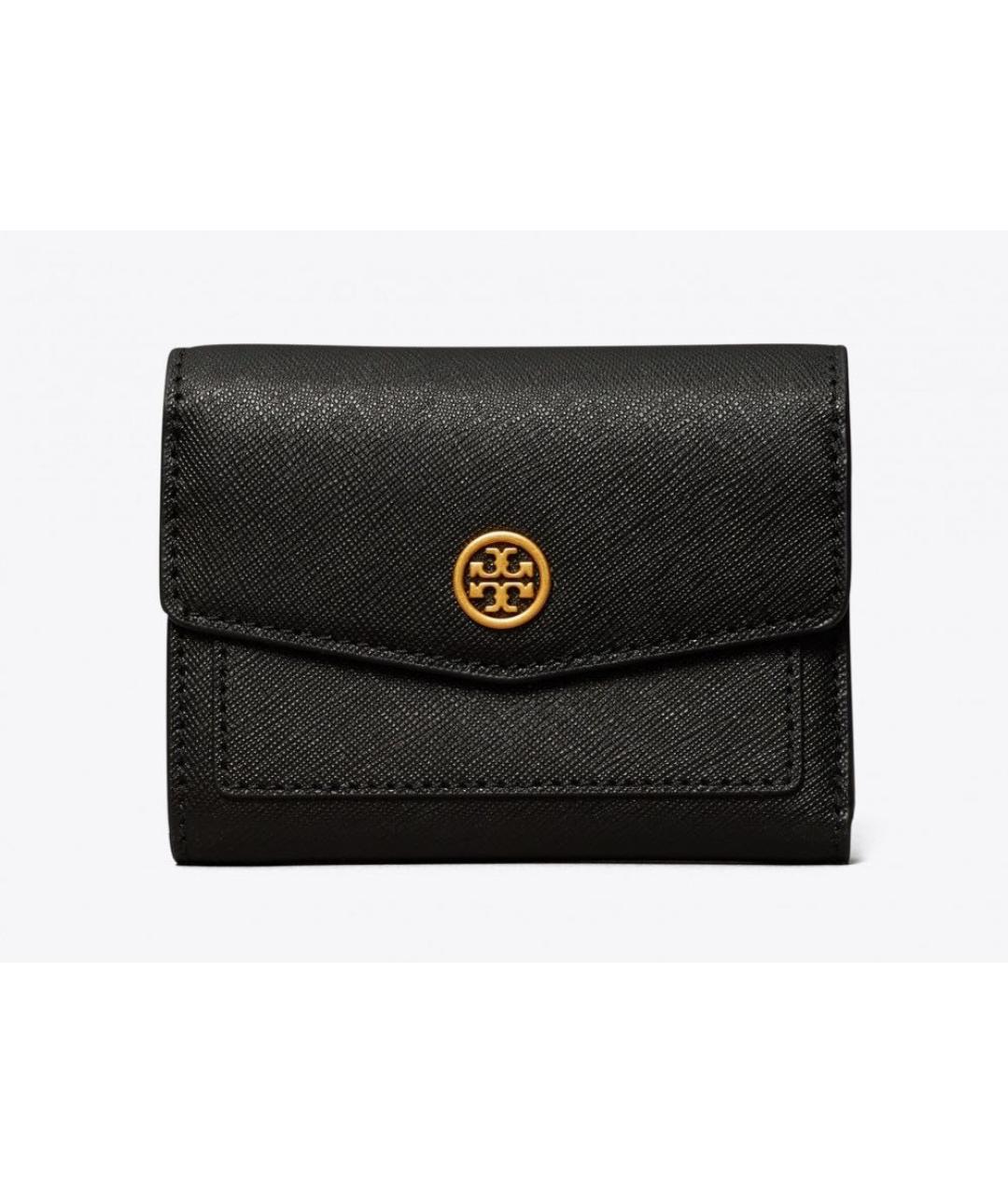 TORY BURCH Черный кожаный кошелек, фото 9