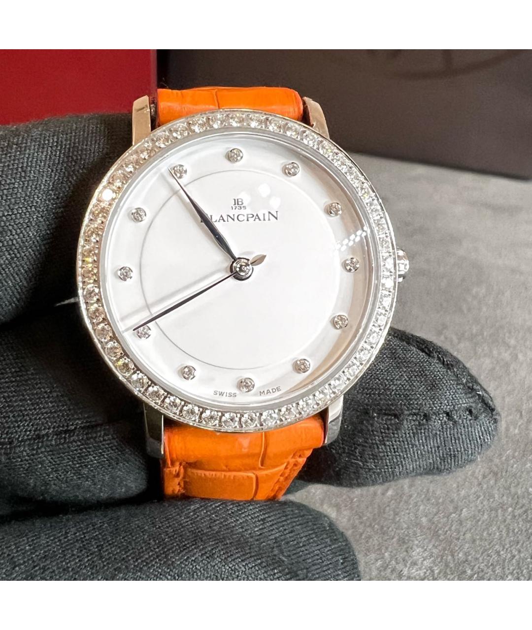 Blancpain Оранжевое металлические часы, фото 2