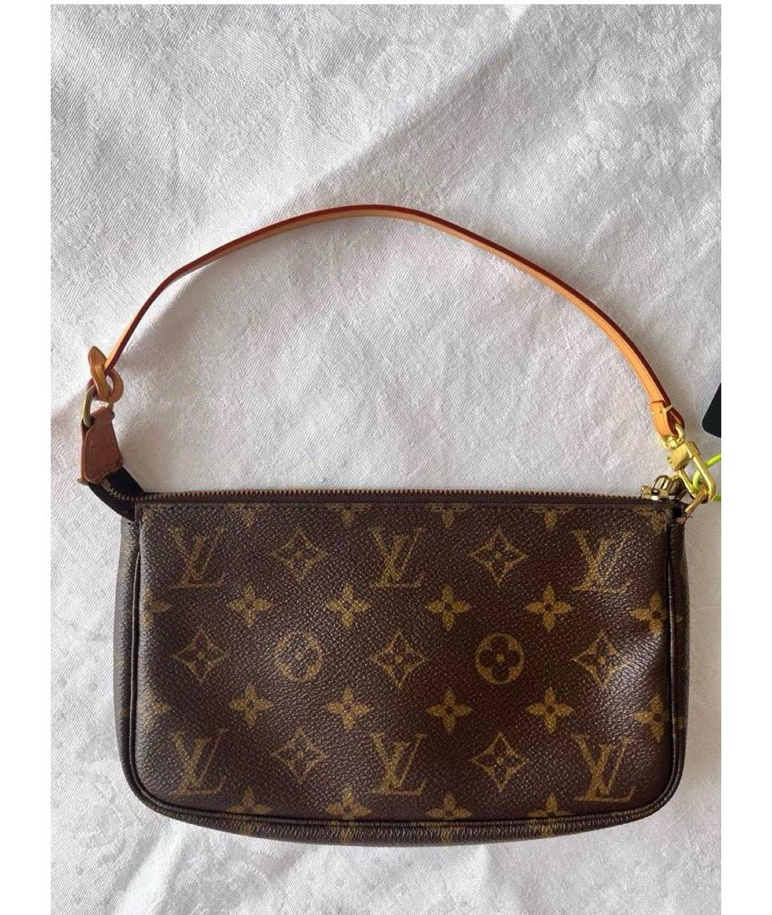 LOUIS VUITTON Коричневая сумка с короткими ручками, фото 3